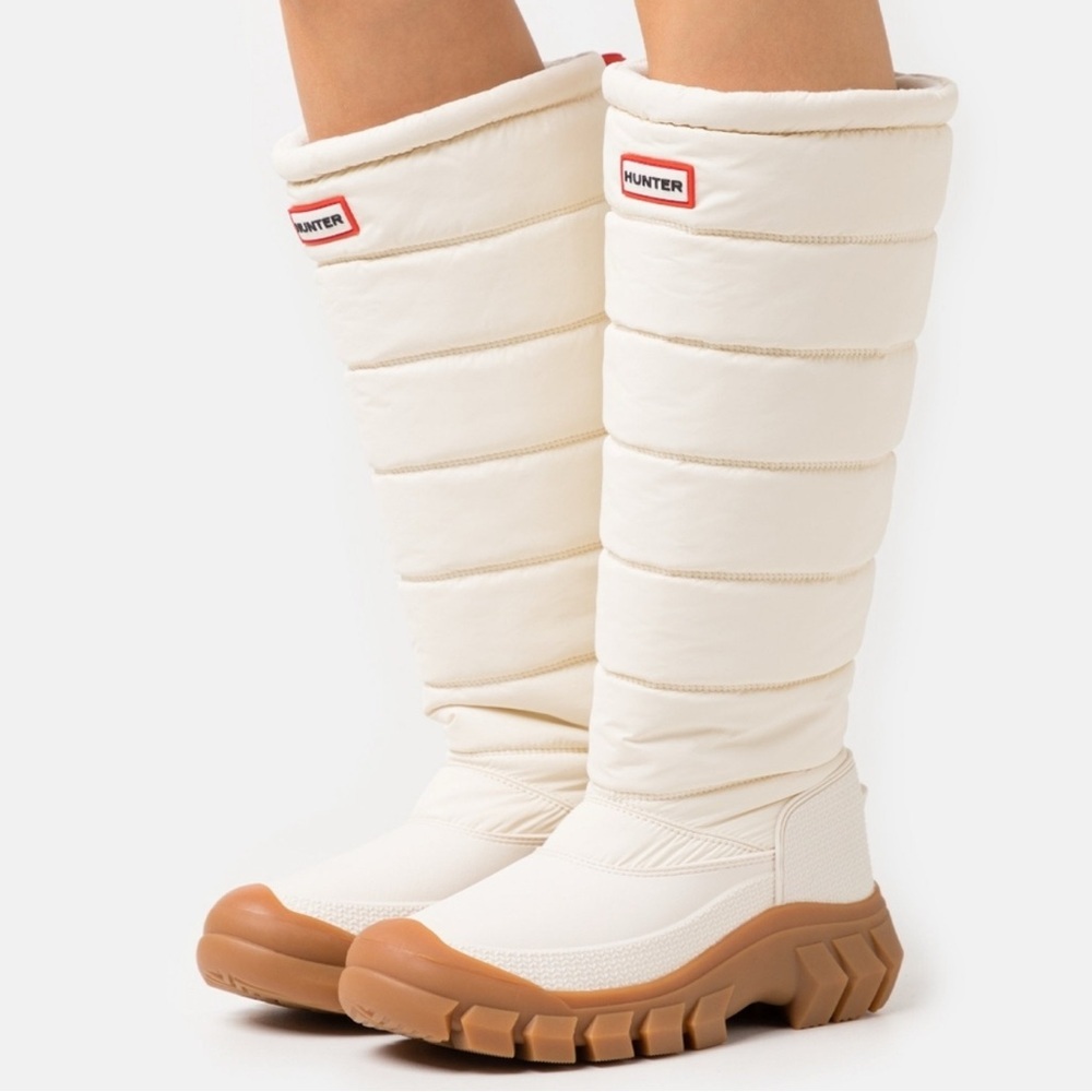 Hunter Women's Intrepid Tall Snow Boots White Size 9 NIB 👢❄️☃️🤍HOST PICK! 🌟 - Picture 12 of 15